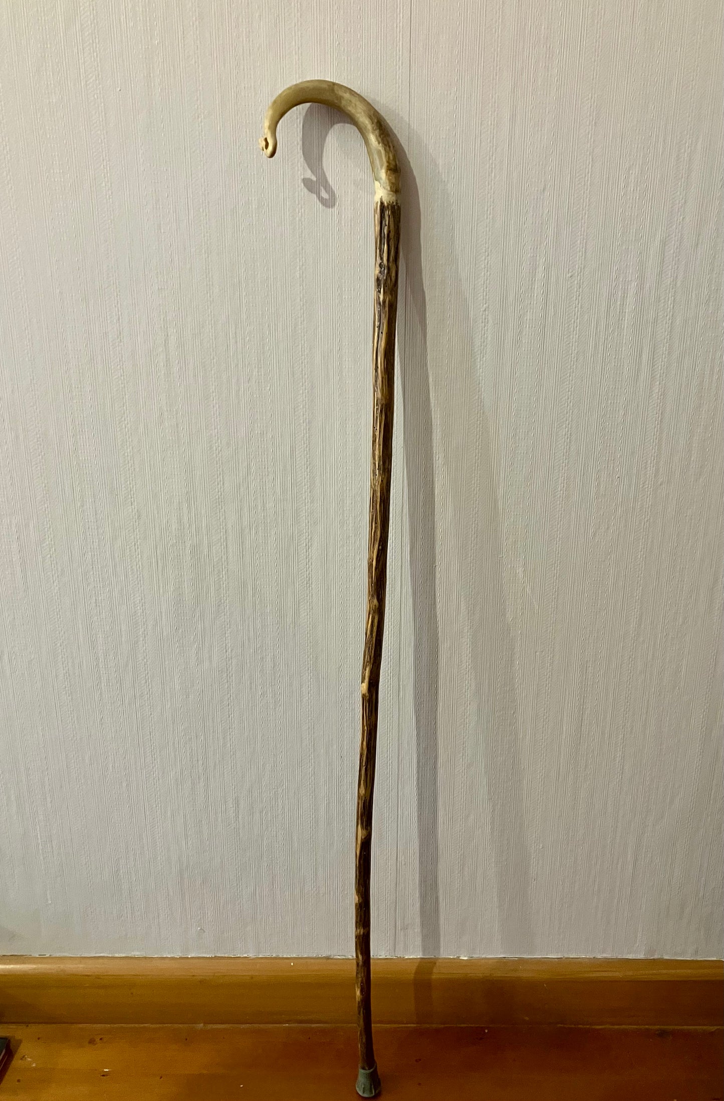 Handcrafted Merino Horn Walking Stick