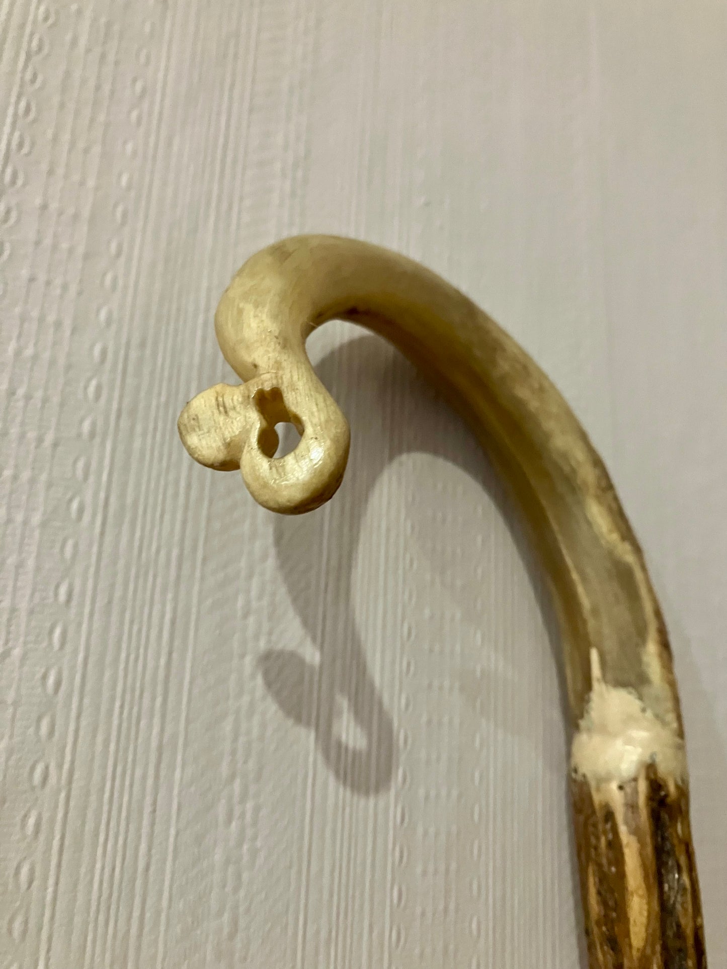 Handcrafted Merino Horn Walking Stick