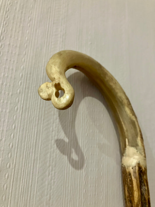 Handcrafted Merino Horn Walking Stick